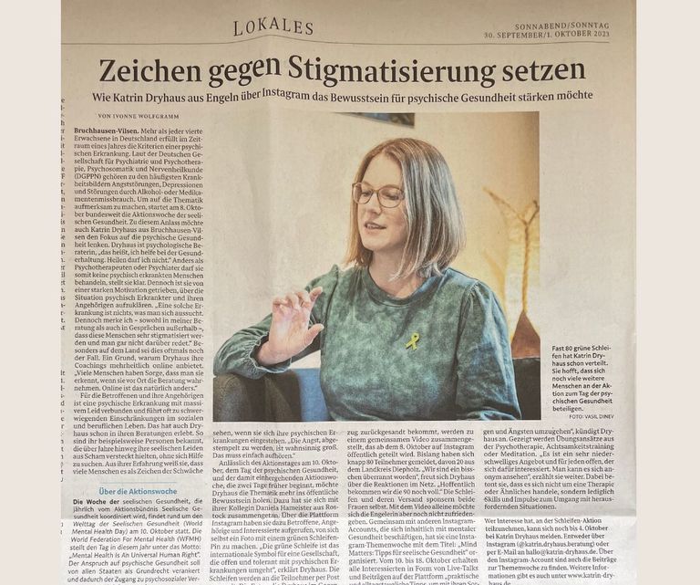 Artikel aus dem Weser Kurier am 30.09.2023